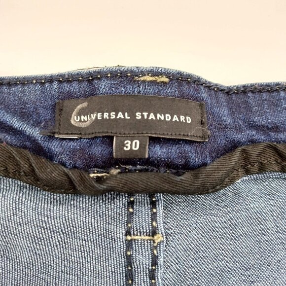 Universal Standard Seine High Rise Skinny Jeans 27 Inch Medium Wash Women's 30 - Picture 3 of 8